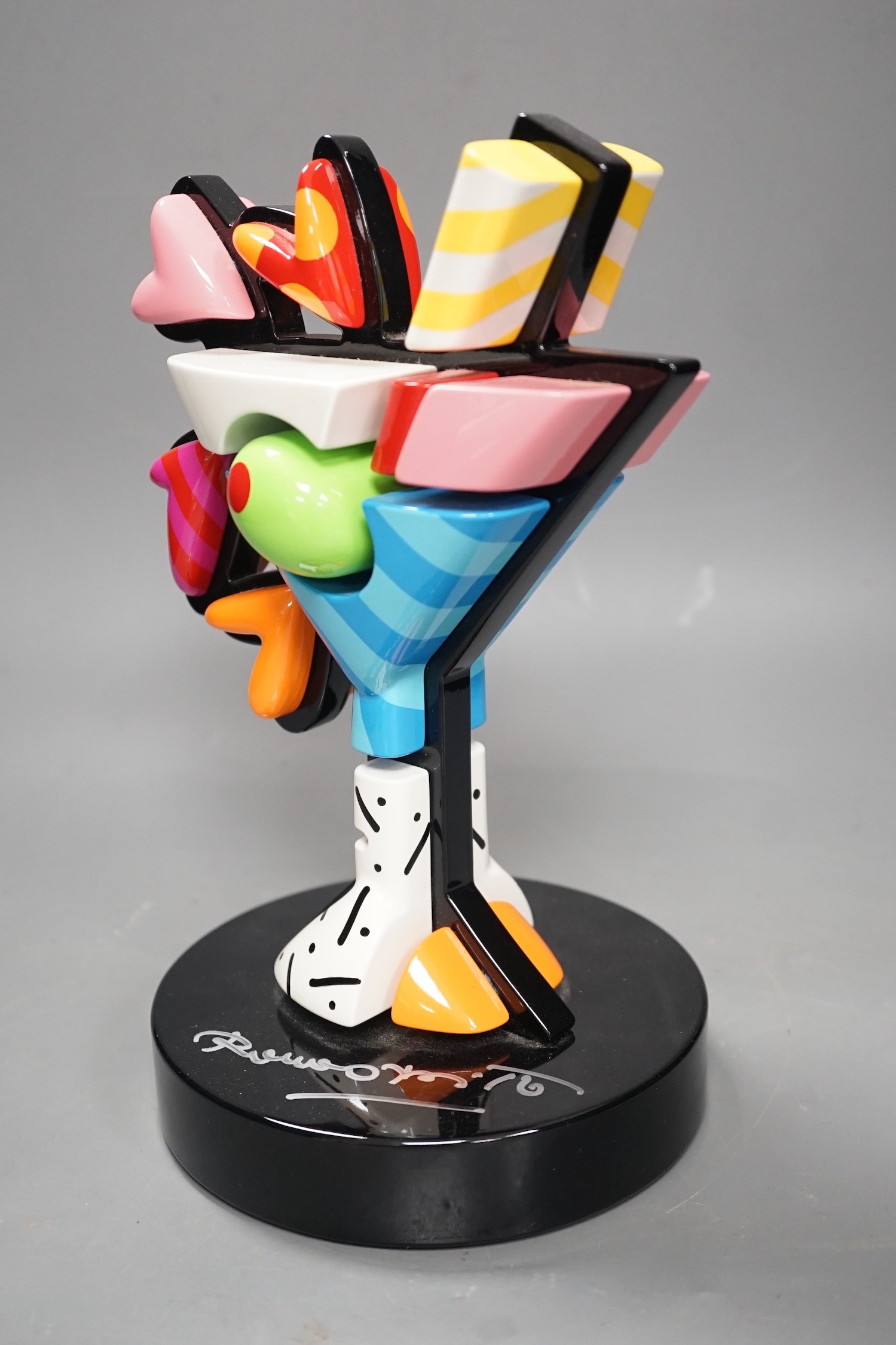 Romero Britto (Brazilian, 1963-), mixed media sculpture RP, 